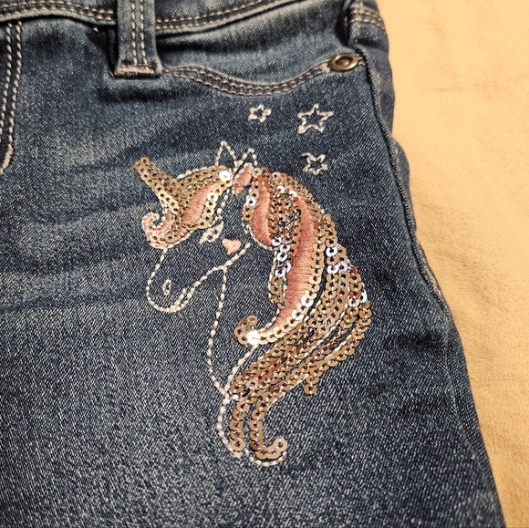 NWOT | Jeans | Unicorn | Dark Wash | Girls 6 | Jegging | Jumping Beans | - Picture 3 of 6